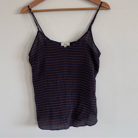 Aritzia Wilfred striped silk camisole tank top small - Picture 2 of 6